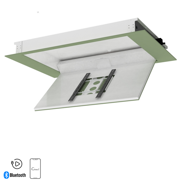 Fold Down Ceiling TV Lift 65 + Swivel