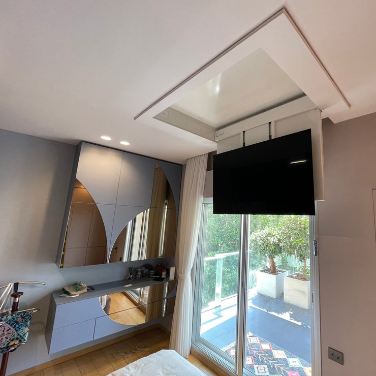 Fold Down Ceiling TV Lift 65 + Extension