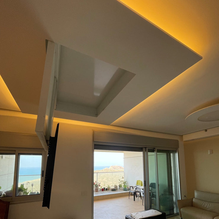 Fold Down Ceiling TV Lift 77 + Extension