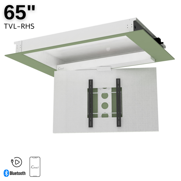 Fold Down Ceiling TV Lift 65 + Swivel